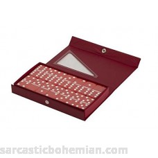 Red Double 6 Jumbo Size Red Domino Tiles in Snap Vinyl Case B00EE0YRA6